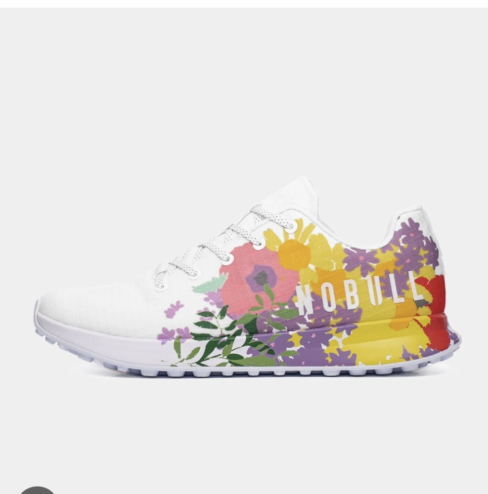 NOBULL White Floral Sneakers
